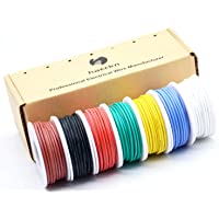 0.05mm² Cable eléctrico de silicona de 30awg 7 colores(cada color 20 metros) de cables de conexión Cable de cobre…
